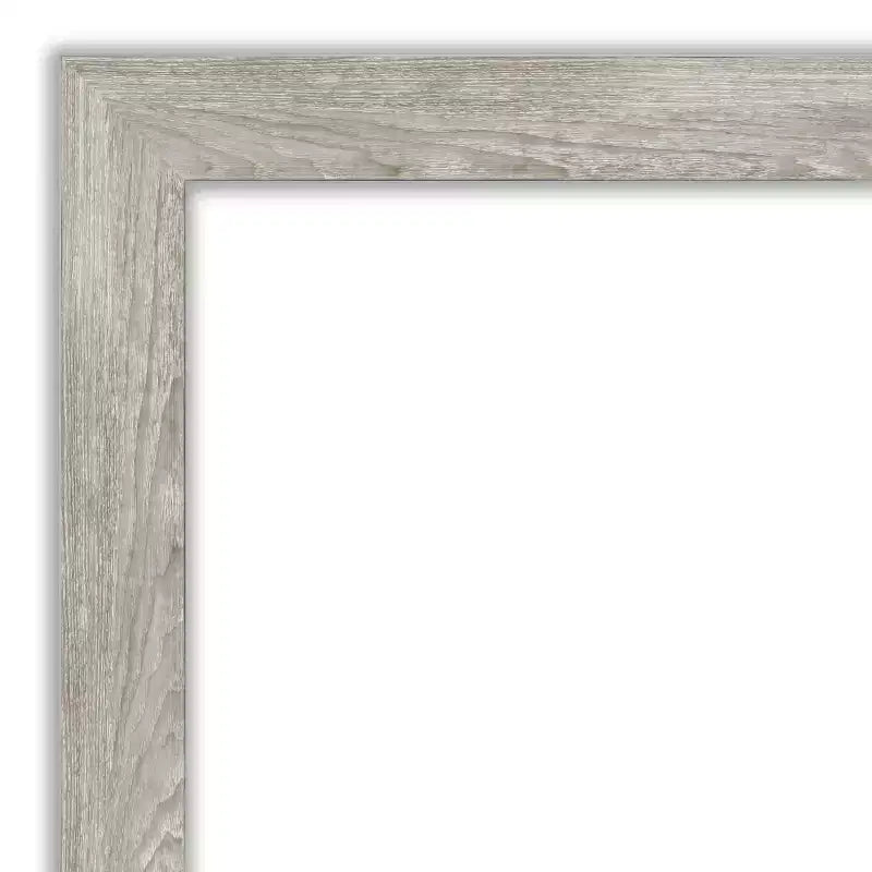 24" x 24" Dove Narrow Framed Wall Mirror Graywash