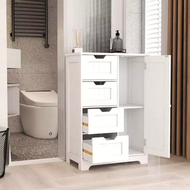 5-Drawer Bedroom Furniture Storage Cabinet - North Carolina Lacquer Finish, Foam-Packaged, Suitable for Living Room or Hallway