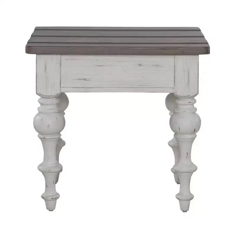 Tavolino da salotto - Riverstone White e Tobacco