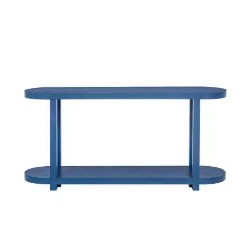 Consolle moderna in impiallacciatura di frassino, tavolo d'ingresso minimalista con ripiano inferiore per corridoio, soggiorno o foyer