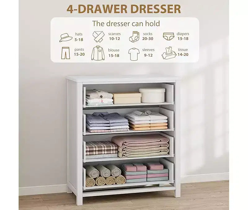 Comò per camera da letto, Comò alto per armadio con cassetti, Mobile contenitore con cassetti, Organizer per cassetti per soggiorno