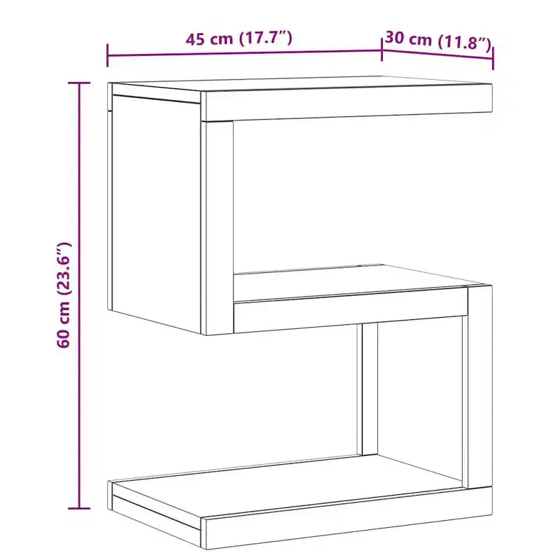 Tavolino da salotto 17,7x11,8x23,6 Legno massello di teak
