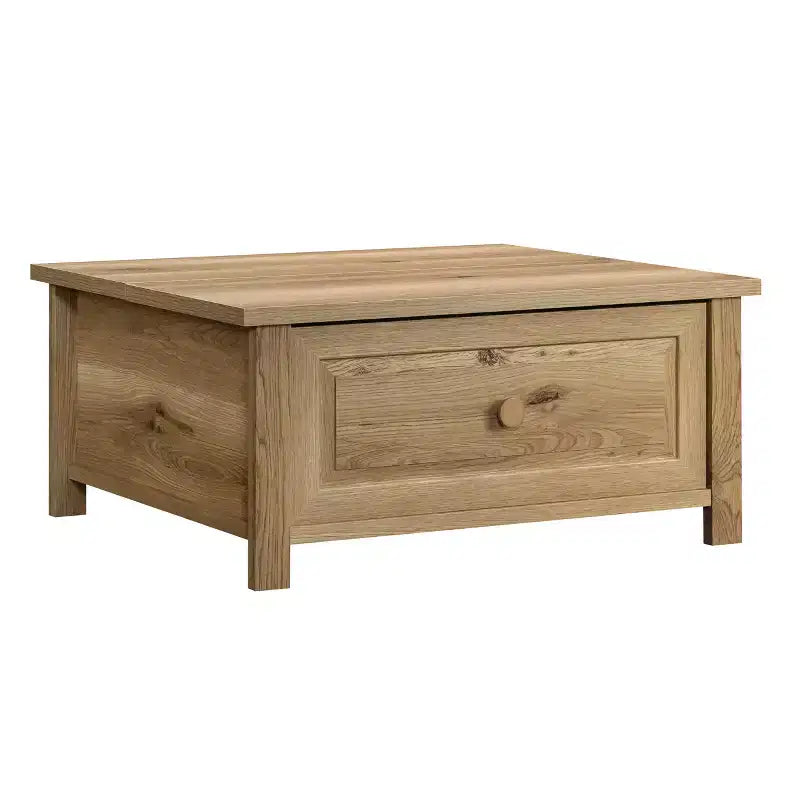 Halden Farmhouse Wood Lift-Top Coffee Table with Hidden Storage