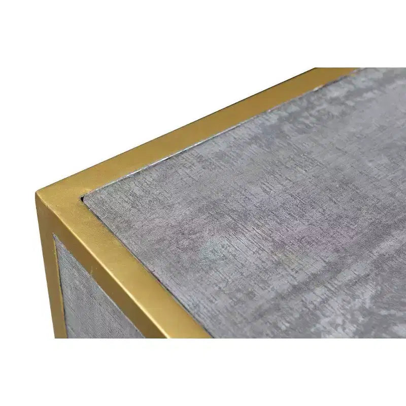 Credenza da pranzo Raven in legno di mango marrone - Robusto telaio in metallo, 3 cassetti, 2 ante