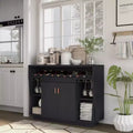 Buffet contemporaneo nero per 9 bottiglie