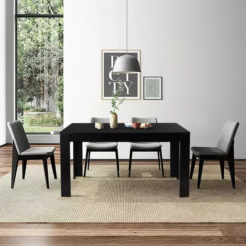 63'' Dining Table Rectangular Modern Kitchen Table For 6 People Home Furniture