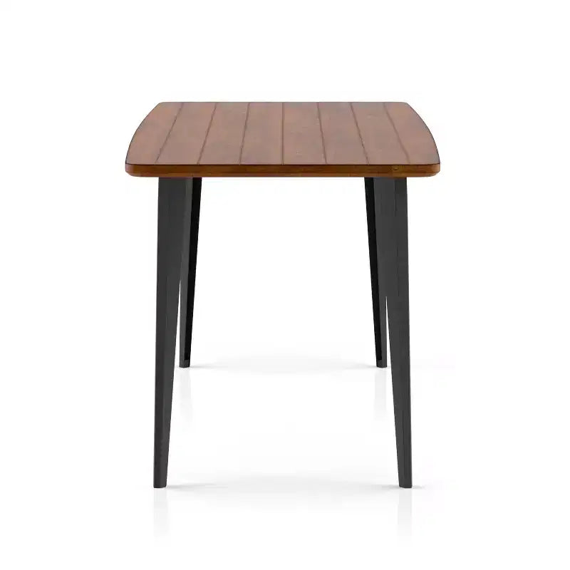 Tavolo da pranzo in legno Shirin Mid-Century da 60".